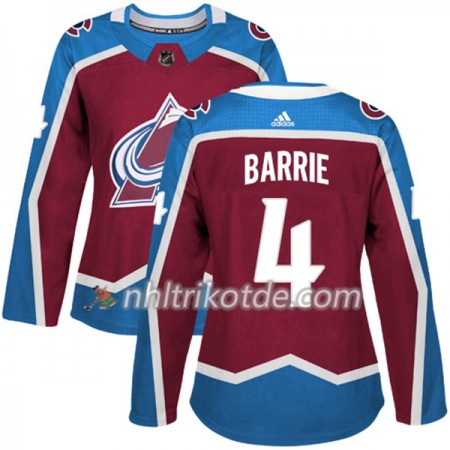Colorado Avalanche Trikot Tyson Barrie 4 Adidas 2017-2018 Burgundy Rot Authentic - Dame